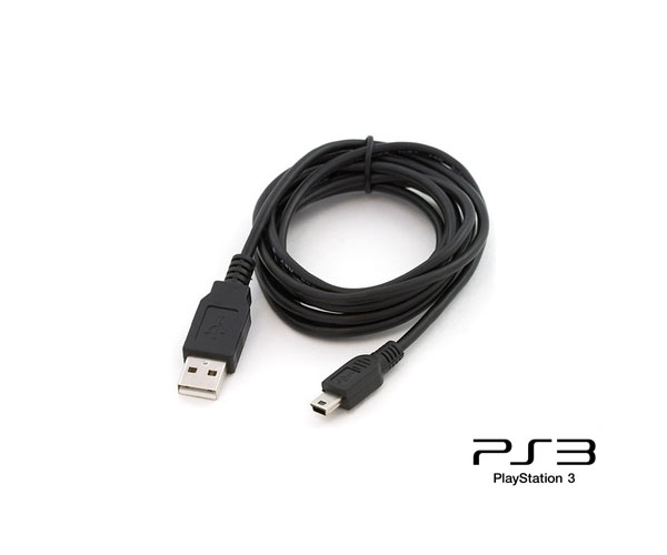 &ua CABLE CARGADOR JOYSTICK PS3 FILTRO CAJA 3 MTS HYS-P330