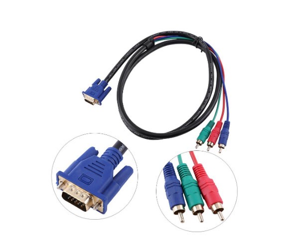 &u+ CABLE VGA A 3 RCA COMPONENTE 1,80 MTS