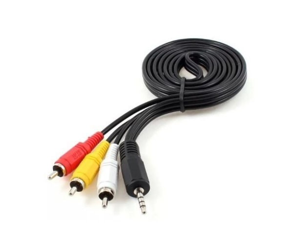 &uu CABLE MINIPLUG A 3 RCA 1.5 MTS