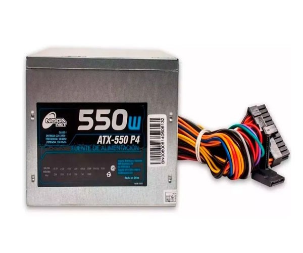 &ua FUENTE PC 550W NOGA ATX 24 PINS SATA
