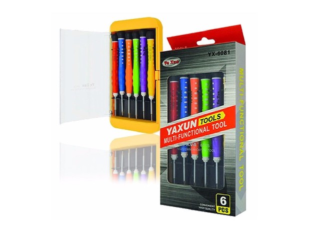 &u+ KIT DESTORNILLADORES CELULARES HERRAMIENTAS YAXUN YX-6081C