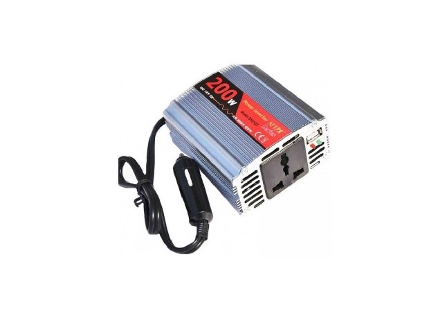&uu INVERSOR CONVERSOR DE 200W 12V A 220V
