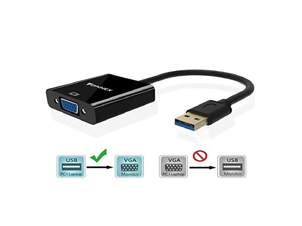 &u+ CONVERTIDOR VIDEO CABLE USB 3.0 A VGA (3059)