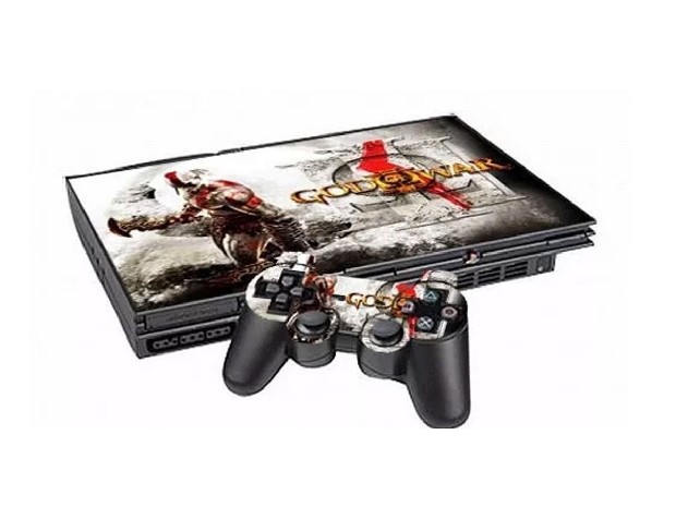 &u+ CALCOS SKIN CONSOLA PS2 + JOYSTICK