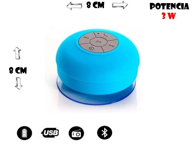 &u++ PARLANTE BT BLUETOOTH SOPAPA PARA DUCHA