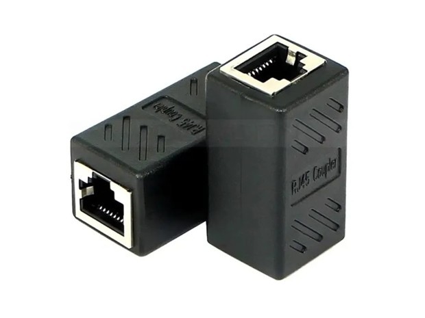 &uu UNION RJ45 CABLE DE RED ADAPTADOR CUPLA (141)