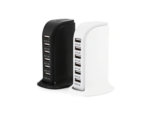 &uu CARGADOR CELULAR ZAPATILLA 6 USB 30W WLX-853L (7441)