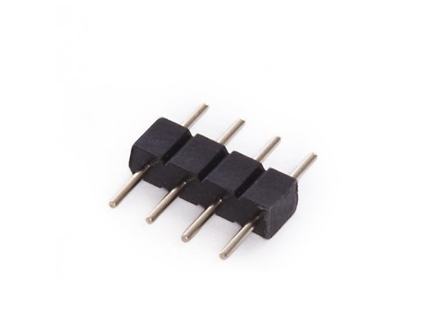 &u+ CONECTOR LED 4 PINES MACHO A MACHO TIRA LED 5050 RGB x 50