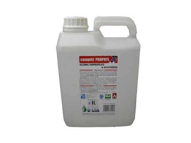 &uu ALCOHOL ISOPROPILICO ALTA PUREZA X 5 LTS DELTA