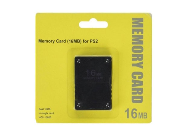 &uu MEMORY CARD PS2 16 MB BLISTER CORTO SIN MARCA