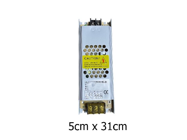 &u+ FUENTE METALICA ILUMINACION Y VARIOS 12V / 25A (9713)