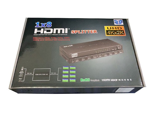 &uu HDMI SPLITTER 1 X 8 DUPLICA HD C7832K