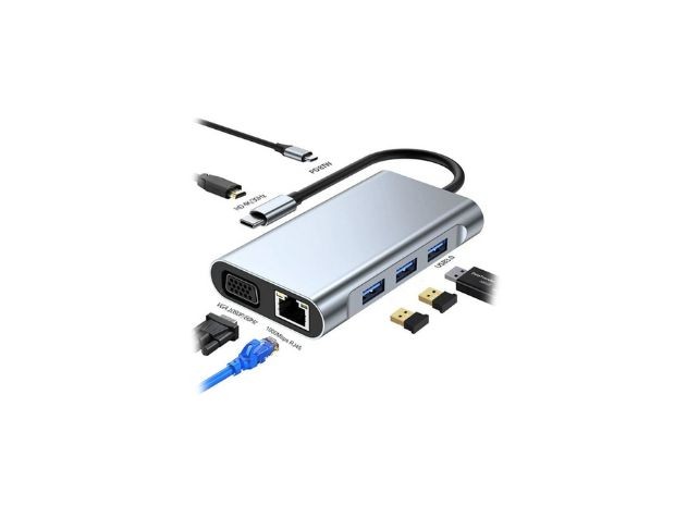 &u++ HUB TIPO C MACBOOK BYL-2111 7 EN 1