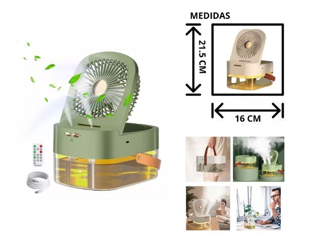 &u++ VENTILADOR CON HUMIDIFICADOR CONTROL REMOTO KS-S1