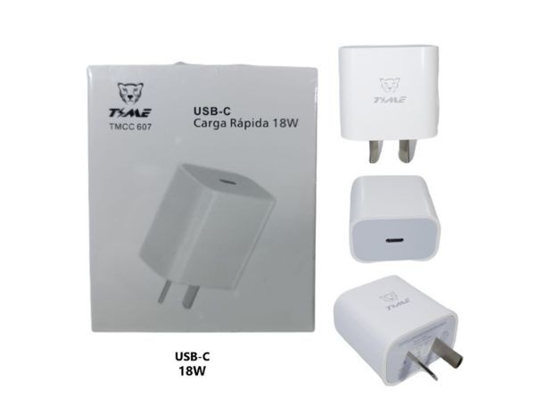 &ua CARGADOR CELULAR CABEZAL 18W TIPO C IPHONE TMCC607