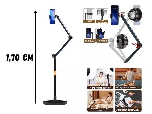 &uu HOLDER SOPORTE 1.70M CON TELECOPIO ZJ-L11