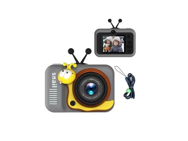 &u++ CAMARA DE FOTO INFANTIL MODELO CARACOL HD SQ-XJ03
