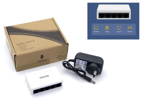 &uu SWITCH RED LANRJ45 4 PUERTOS 100MBPS JK-D2313