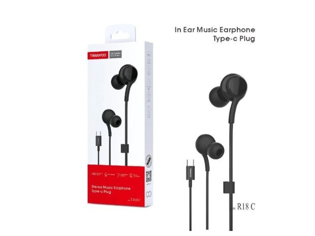 &uu AURICULAR CABLE TIPO C TRANYCO T-R18C