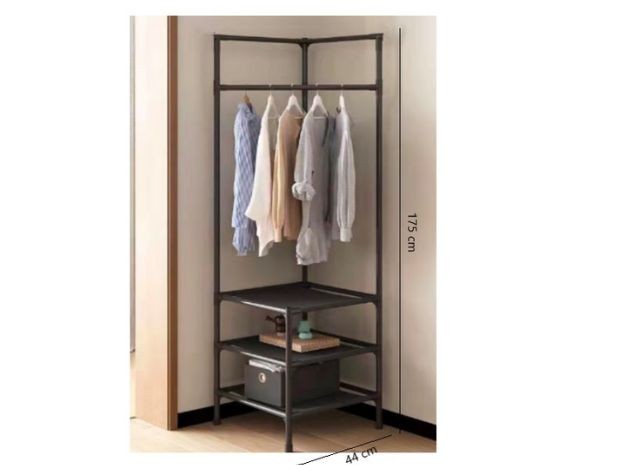 &uu ORGANIZADOR DE ROPA TIPO PERCHERO + ESQUINERO (NF-2412)