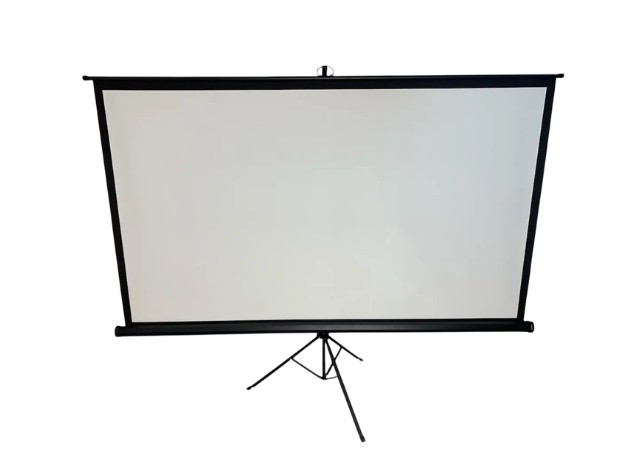 &uu PANTALLA PARA PROYECTOR 100 PULGADAS MANUAL + TRIPODE