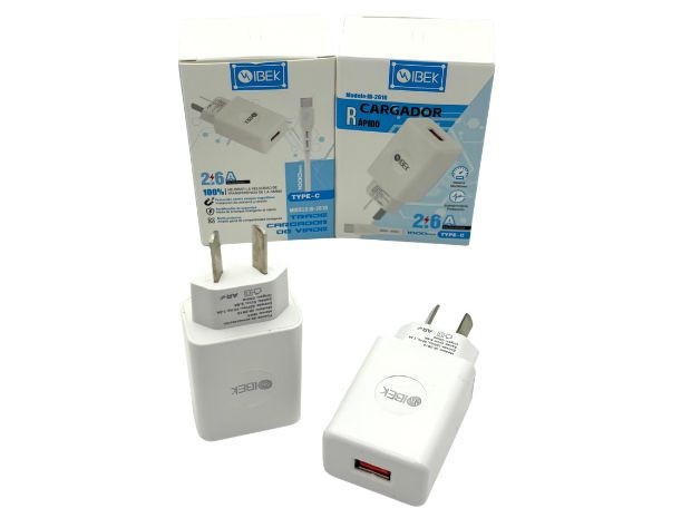 &uu  CARGADOR CELULAR TIPO C 2.6  IB-2610