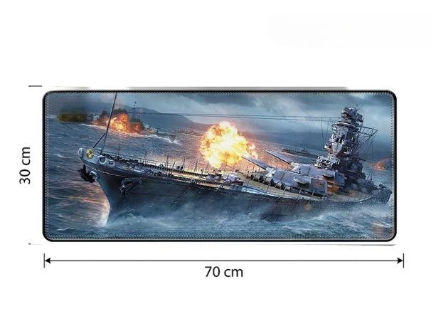&uu MOUSE PAD GRANDE ANTIDESLIZANTE (90x40CM) NEGRO GRUESO