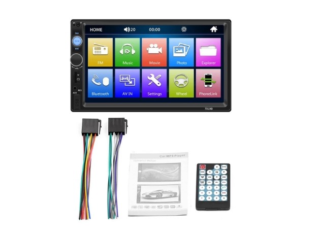 &uu STEREO BT ANDROID 7 + CAMARA QM-7010B