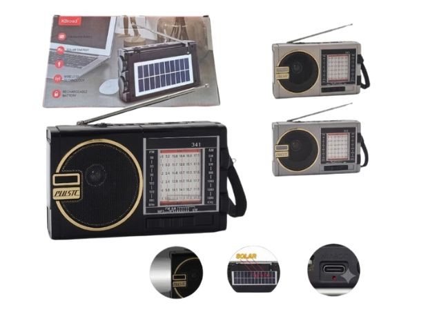 &ua PARLANTE BT BLUETOOTH KTF-1490S SOLAR / AM - FM / AUX