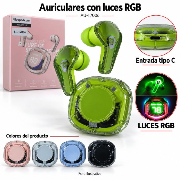 &ua AURICULAR BT BLUETOOTH ESTILO ULTRAPODS (17006)