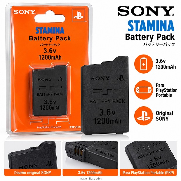 &ua BATERIA PSP SLIM 2000 3000 (7354)