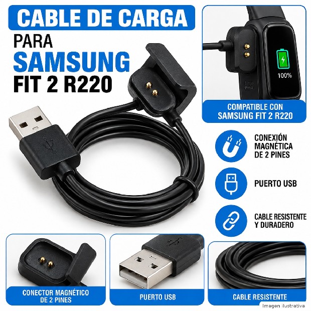 &ua CARGADOR RELOJ INTELIGENTE GARMIN FIT2 R220