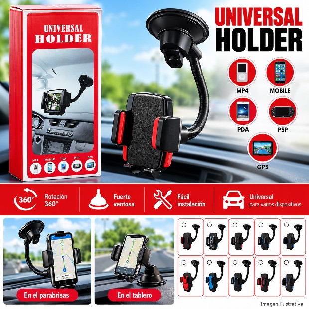 &uu HOLDER SOPORTE PORTA CELULAR AUTO BLT053